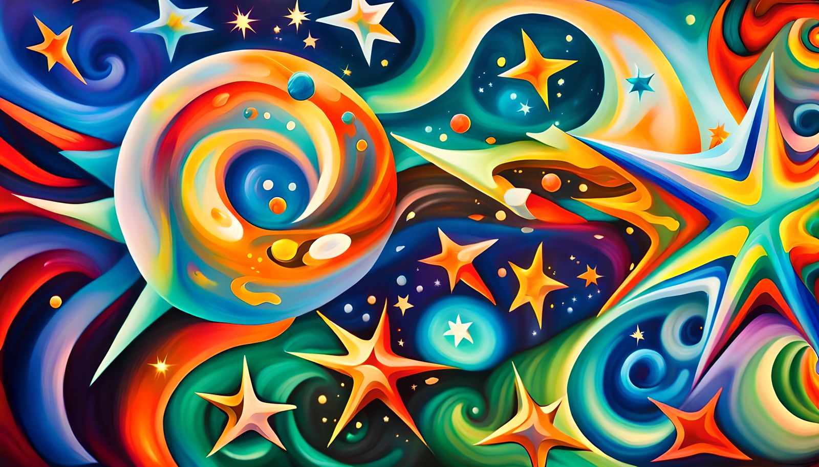 Iridescent Stars in Electromagnetic Plasma Maelstrom