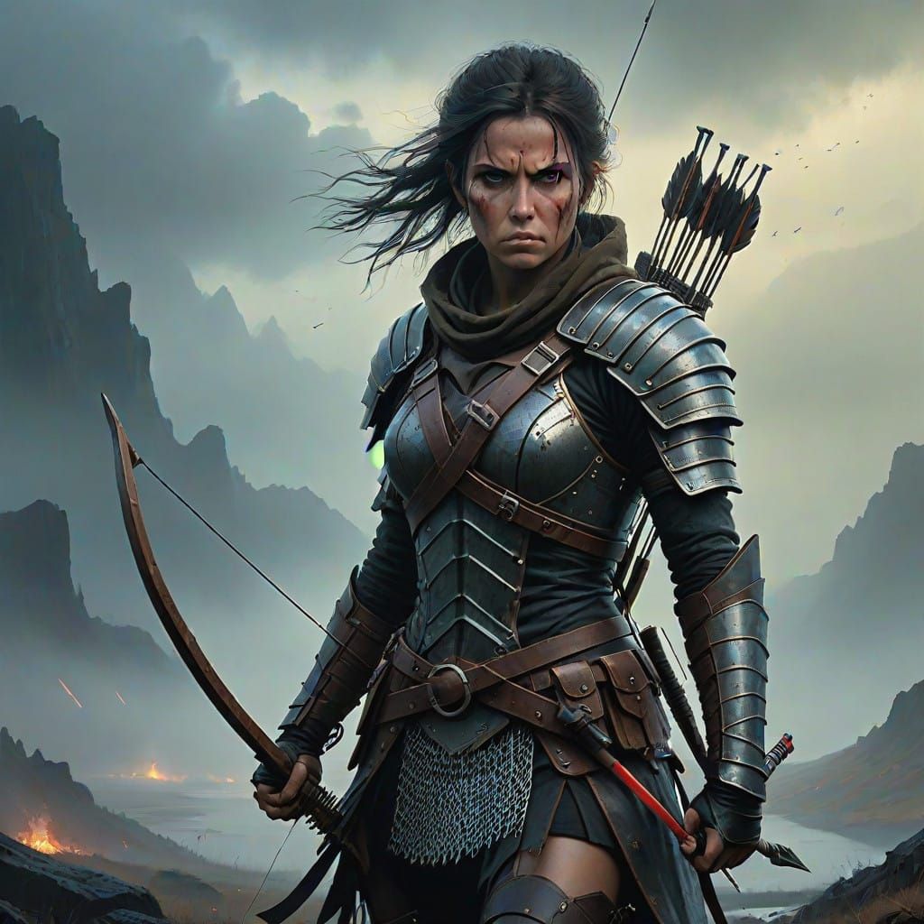 Fierce Dark Ages Warrior Queen