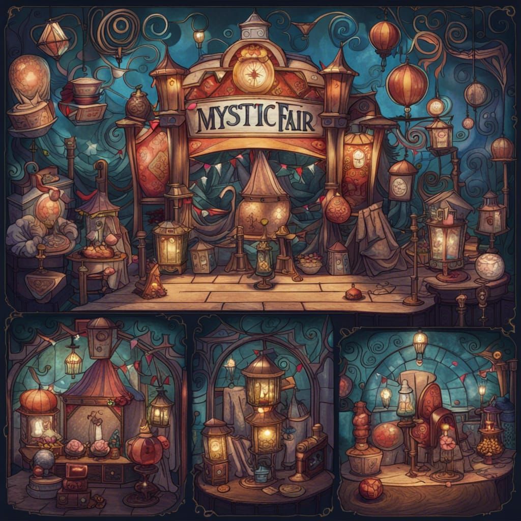 AI Generated Mystic Fair Image