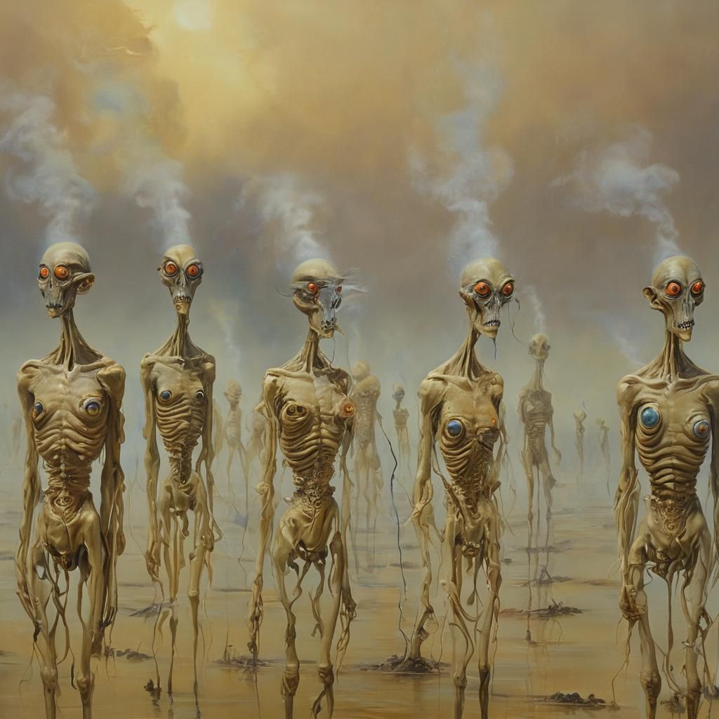 Surrealistic Portrait of the Juisa Hoo Alien Tribe