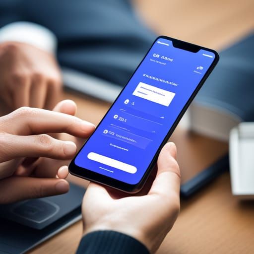 Mobile App Tutorial on Phone Screen