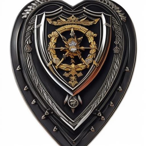 Melting Heart Emblem Weeping on Shield
