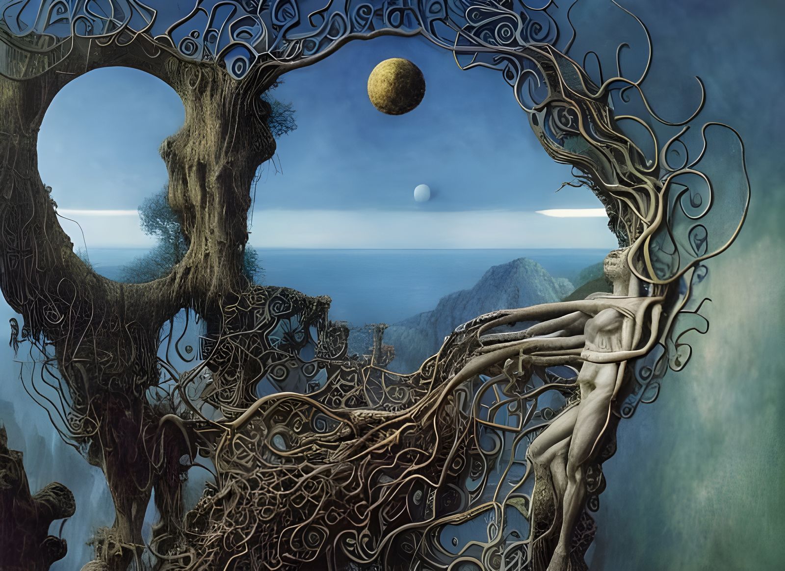 Pictorial History of Bipedal Beings: Surreal Digital Art