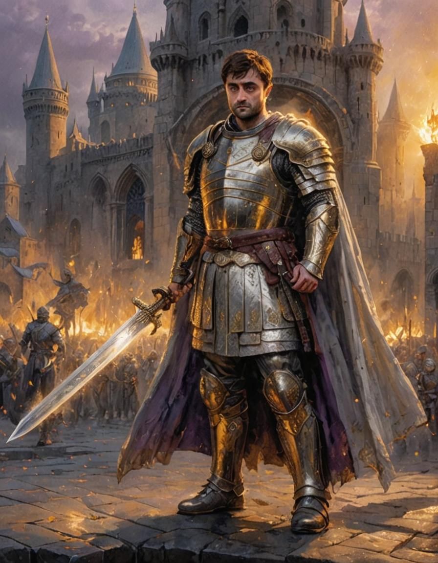 Daniel Radcliffe as Roman Warrior: Dark Fantasy Art