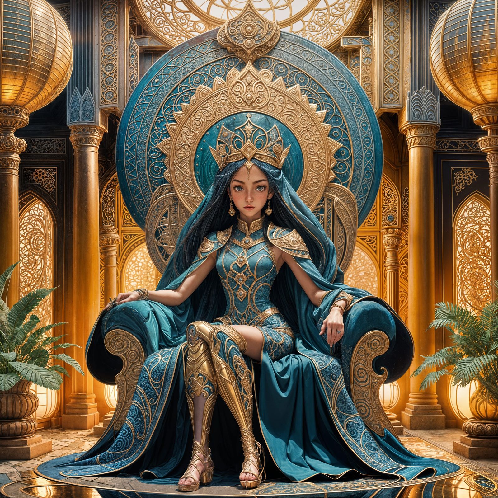 3D Anime Art Inspired by Arabian Nights