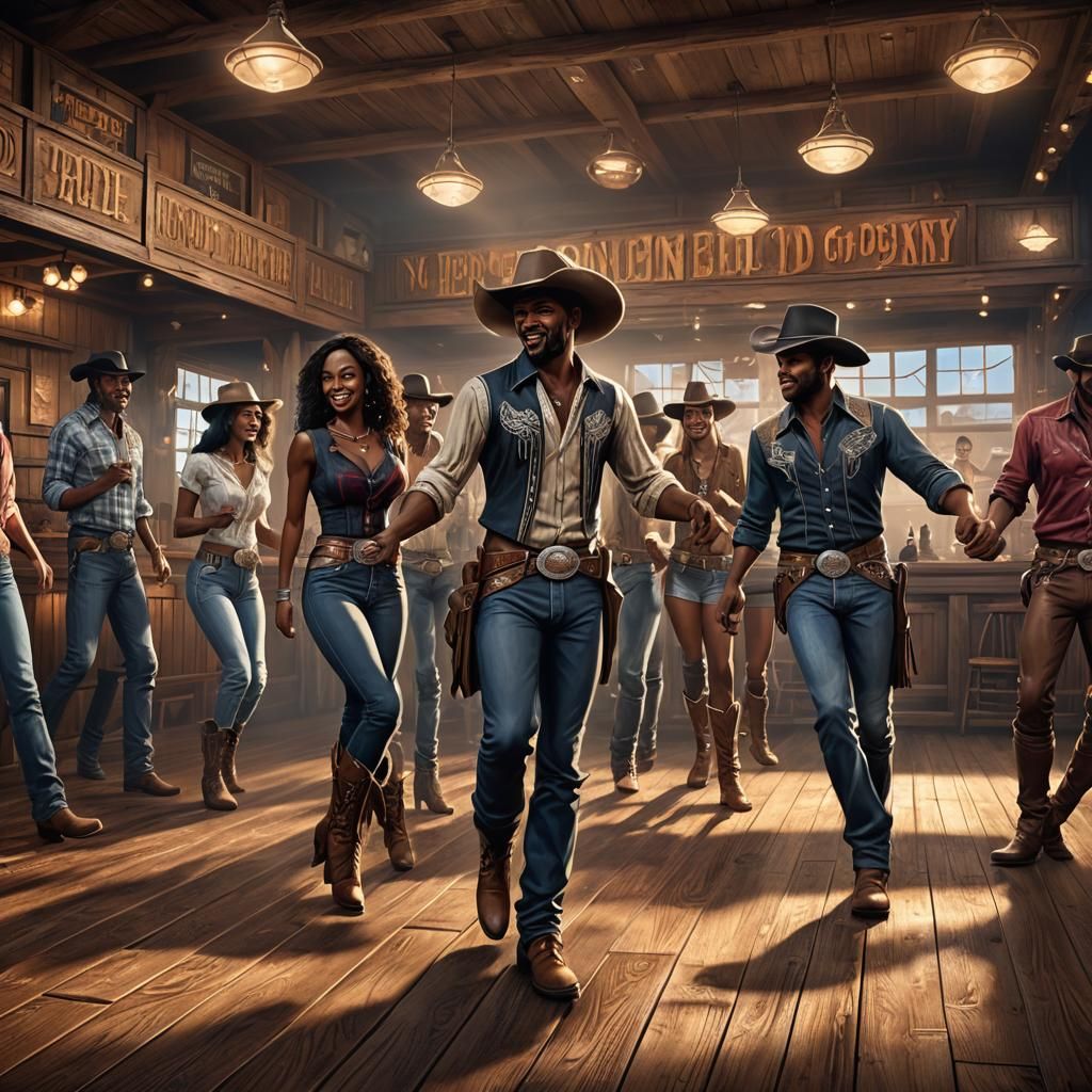 Country Western Dance Bar with Line Dancing