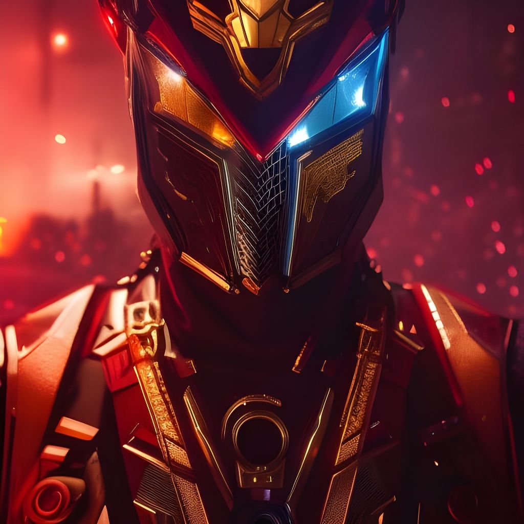 Anime Cyberpunk Techwear in Futuristic Setting