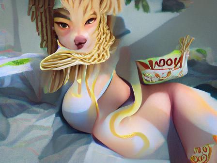 AI Generated Image of Noodles