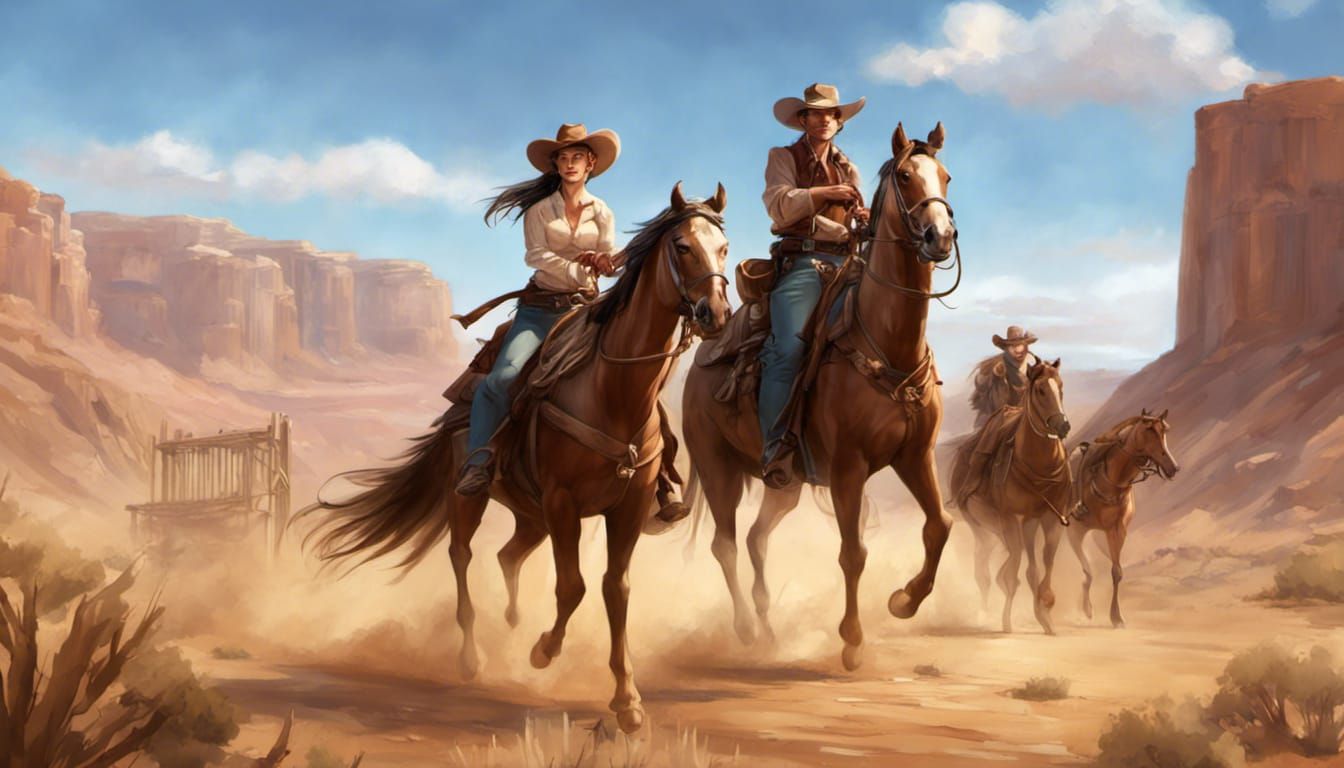 Dusty Trails and Dreams of Cowboy & Cowgirl
