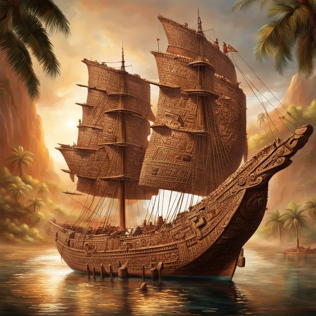 Aztec Light Ship During the Ancient Age