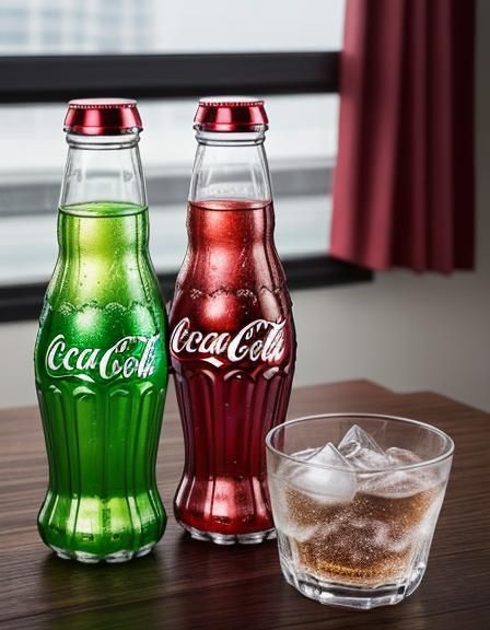 Coca-Cola Conceptual Bottle Design: Refreshing Product Photo