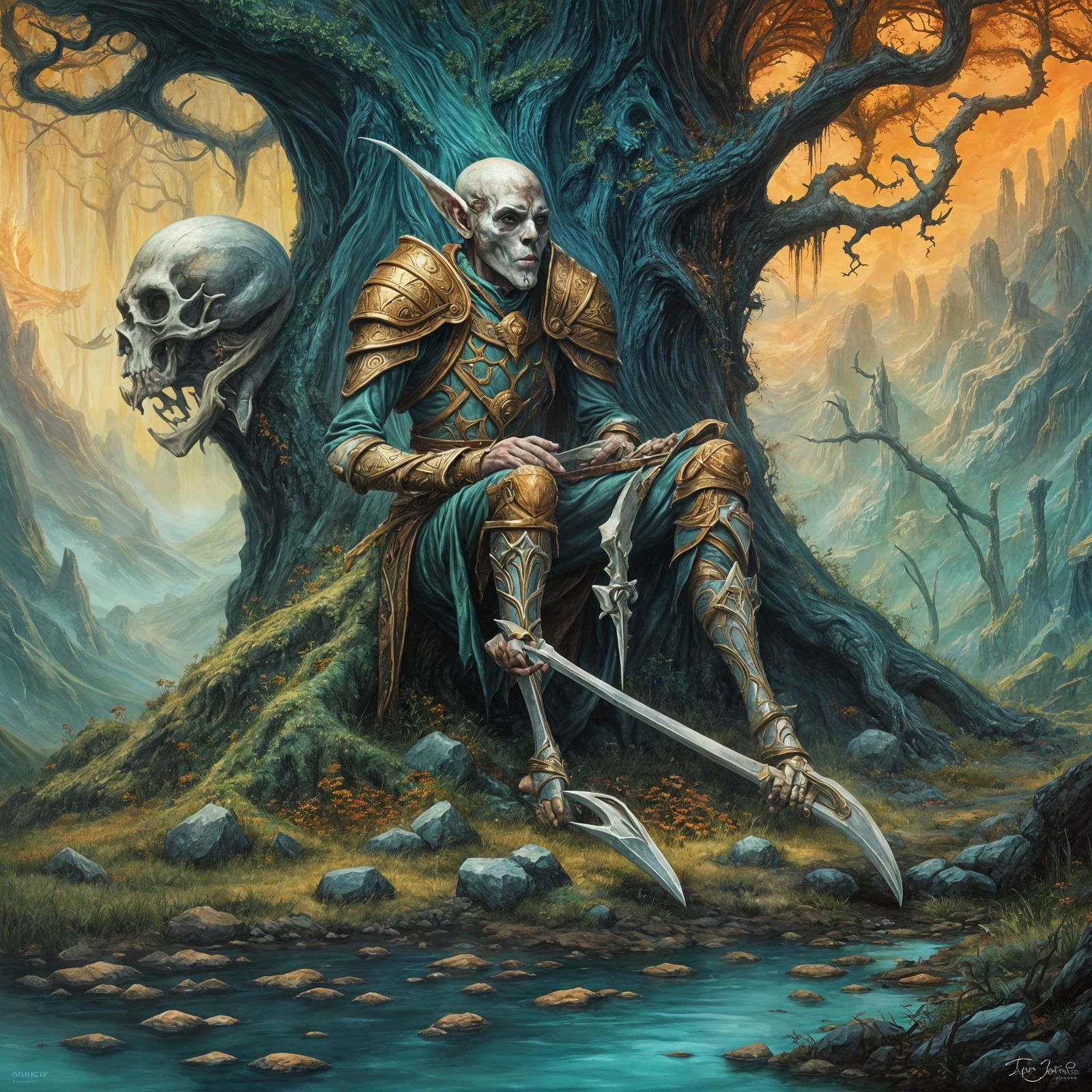 And on Sixth Day the Great Nightcafe Creator Created Beings ...