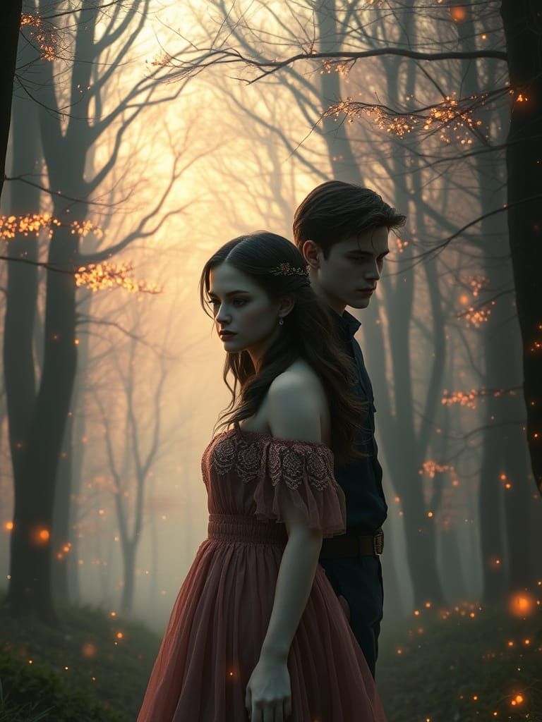 Twilight Forest Dreamscape in Ethereal Lighting
