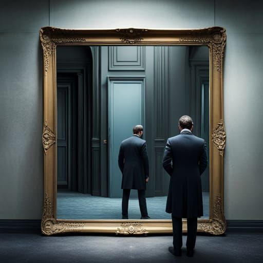 Unsettling Mirror Image in a House of Mirrors