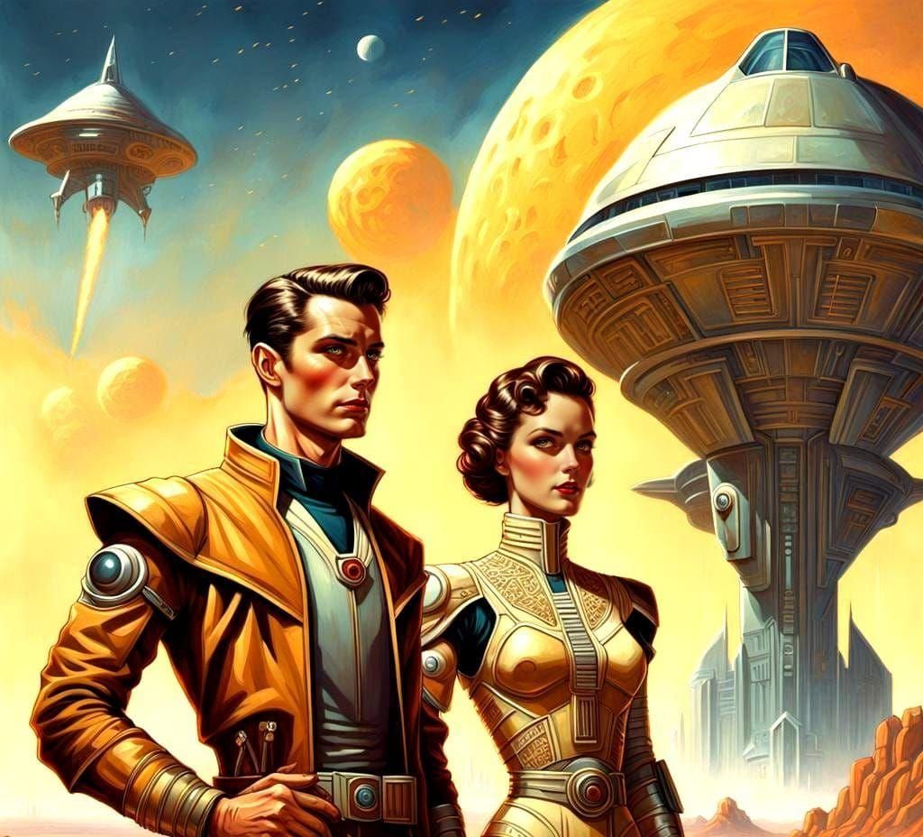 Vintage Science Fiction Pulp Magazine Cover Art