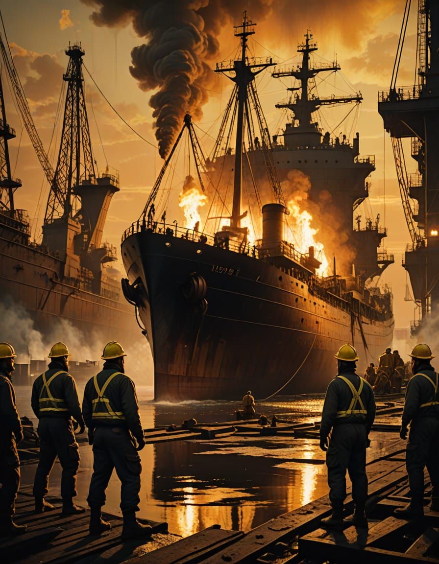 Industrial Demigods Forging Victory in Halifax Shipyards