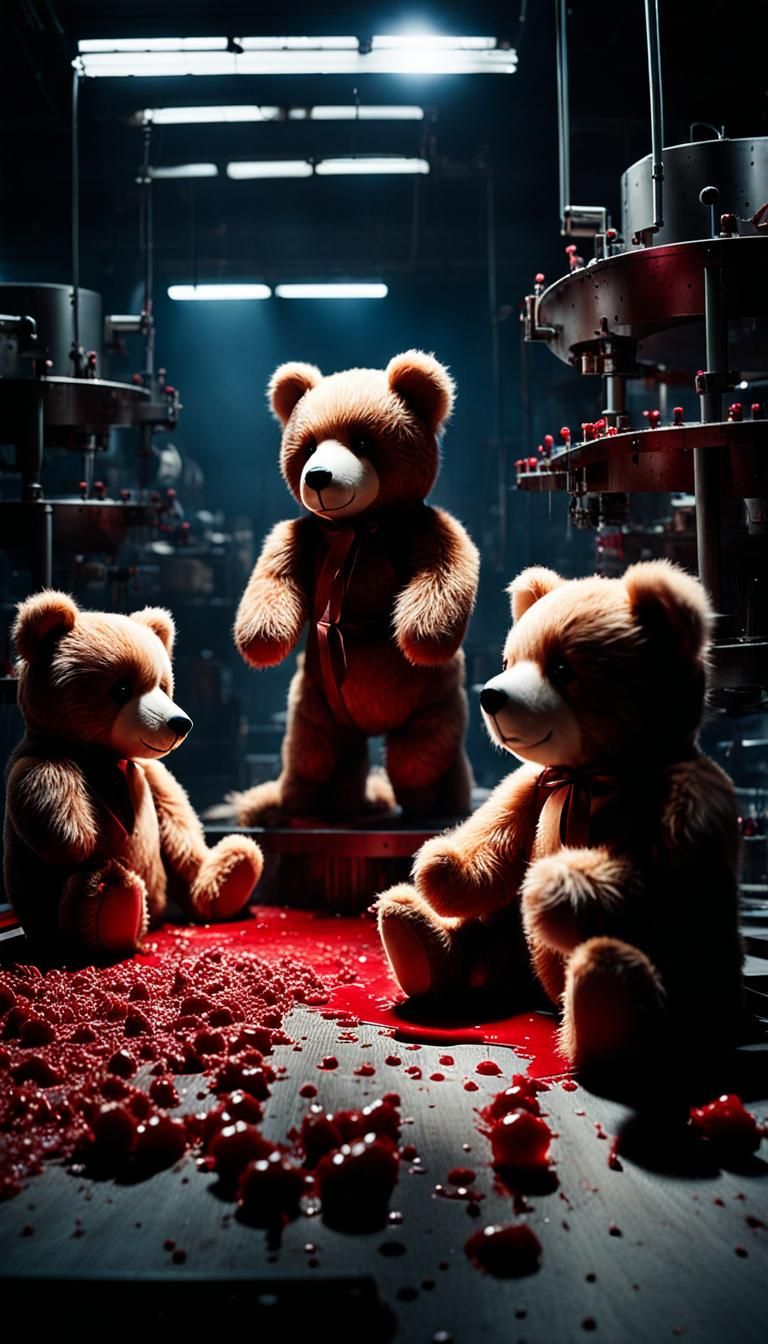 Teddy Bears as Horror Icons in Toy Factory