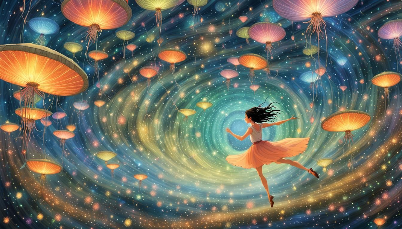 Whimsical Thistlebritches Dancing in a Fairy Rave