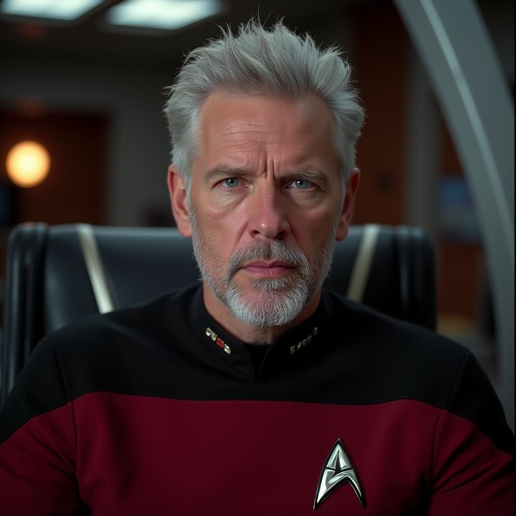 Star Trek Captain Portrait in Cinematic Style
