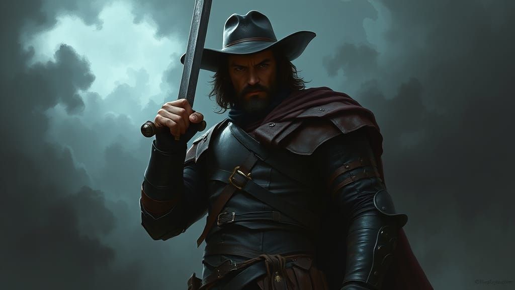 Dark Knight Inigo Montoya Prepares for Battle