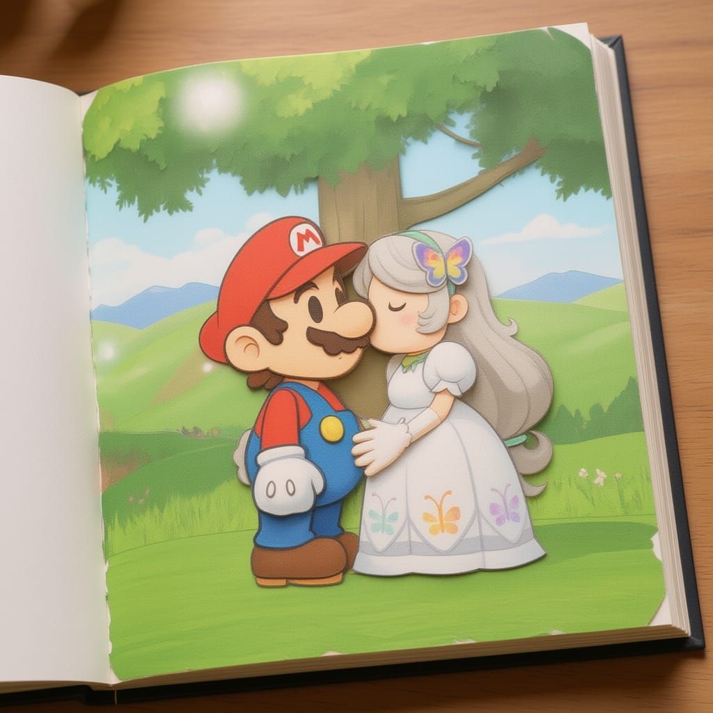 Paper Mario TTYD Pop-Up Storybook Art