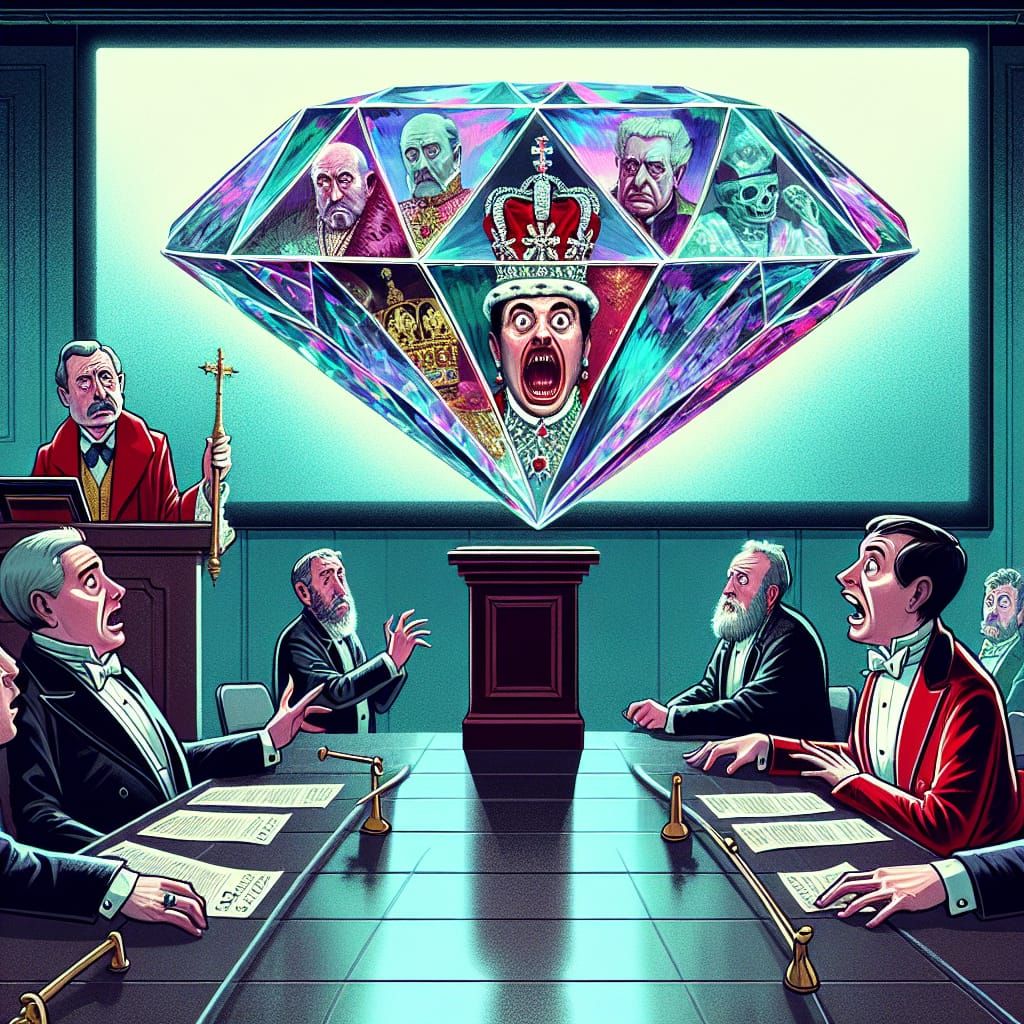 Cursed Diamond Auction with Deceased Monarchs