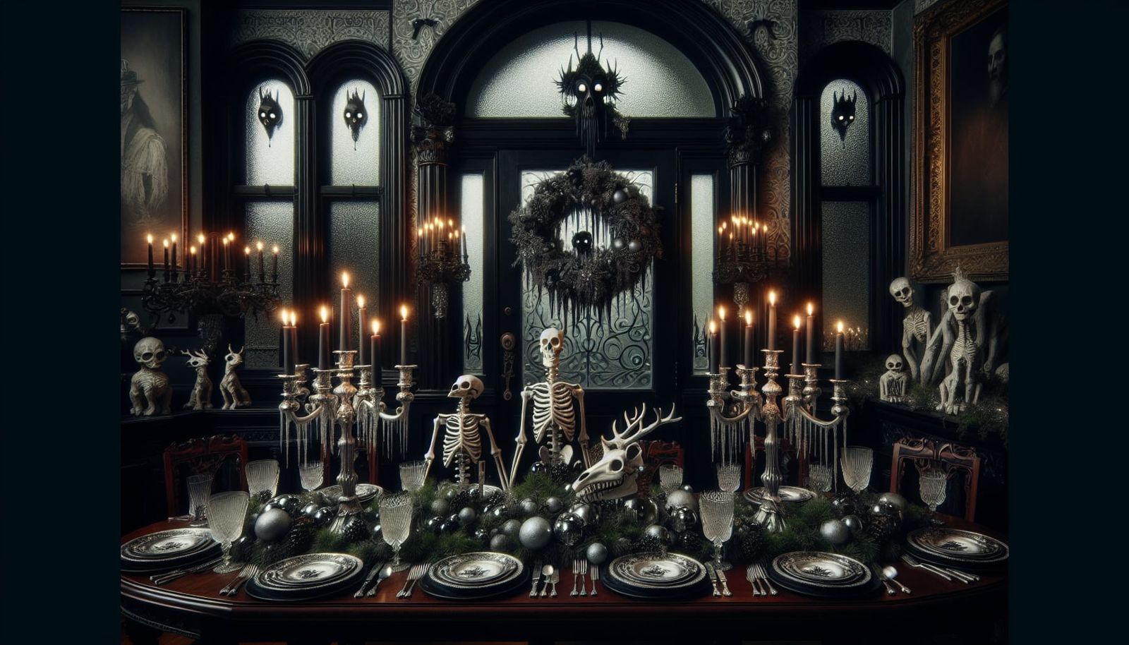 Eerie Victorian Christmas Dinner in Haunted Mansion