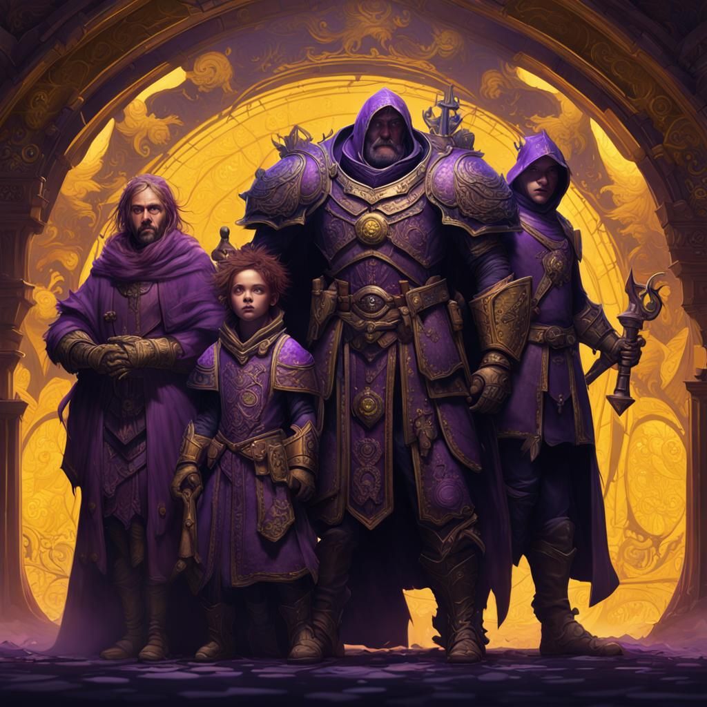 Dark Fantasy Family Portrait in Unreal Engine