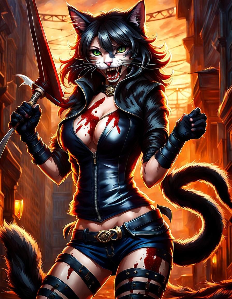 horror cat-girl