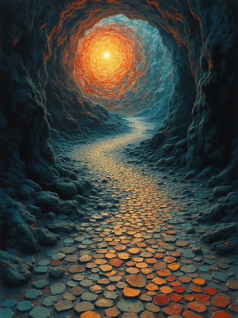 Ceramo-Time Continuum Phosphorescent Art of Hollowness