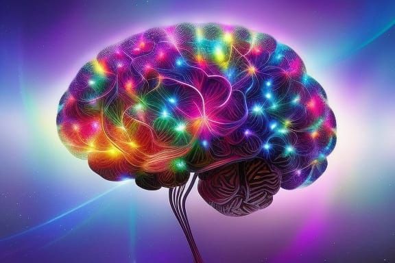 Brain in Jar: Chaotic Crystals and Flowers Portrait