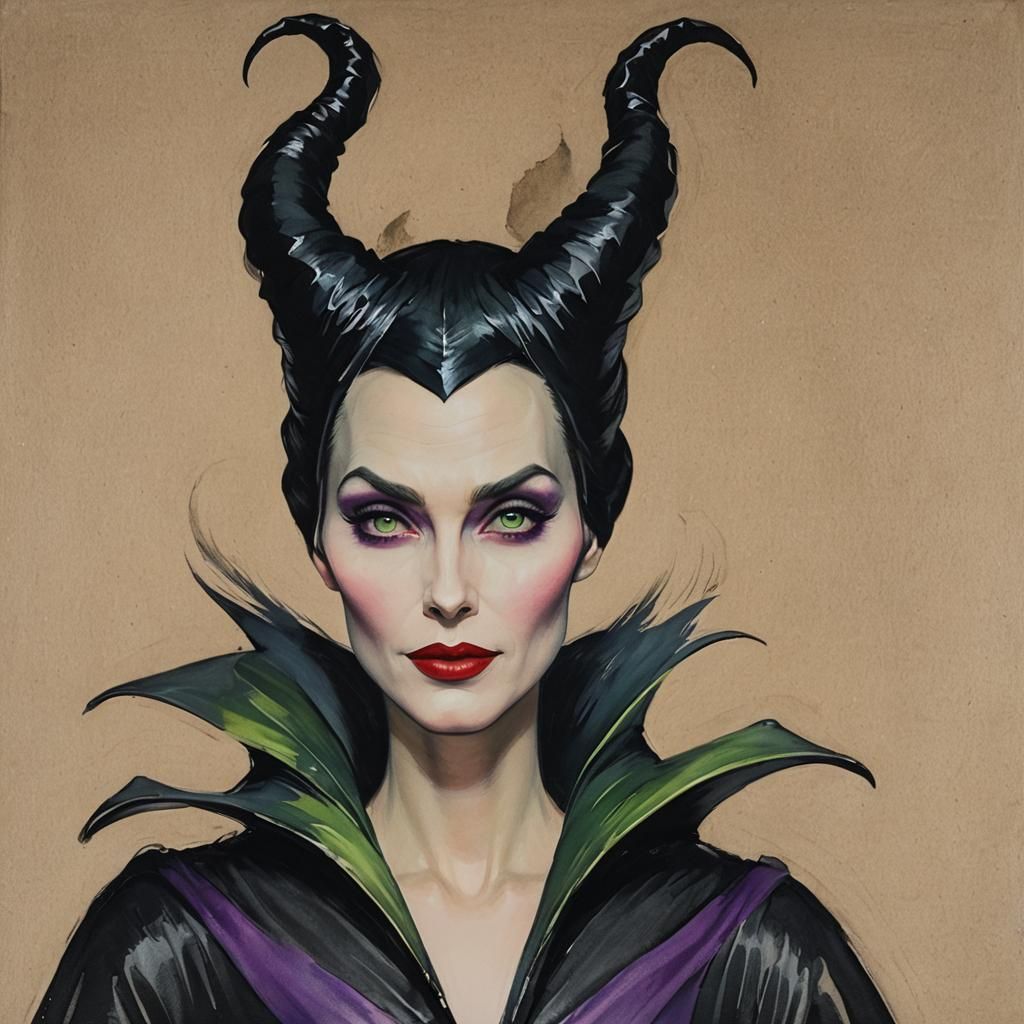 Maleficent's Self-Portrait: A Disney Villain's Vision