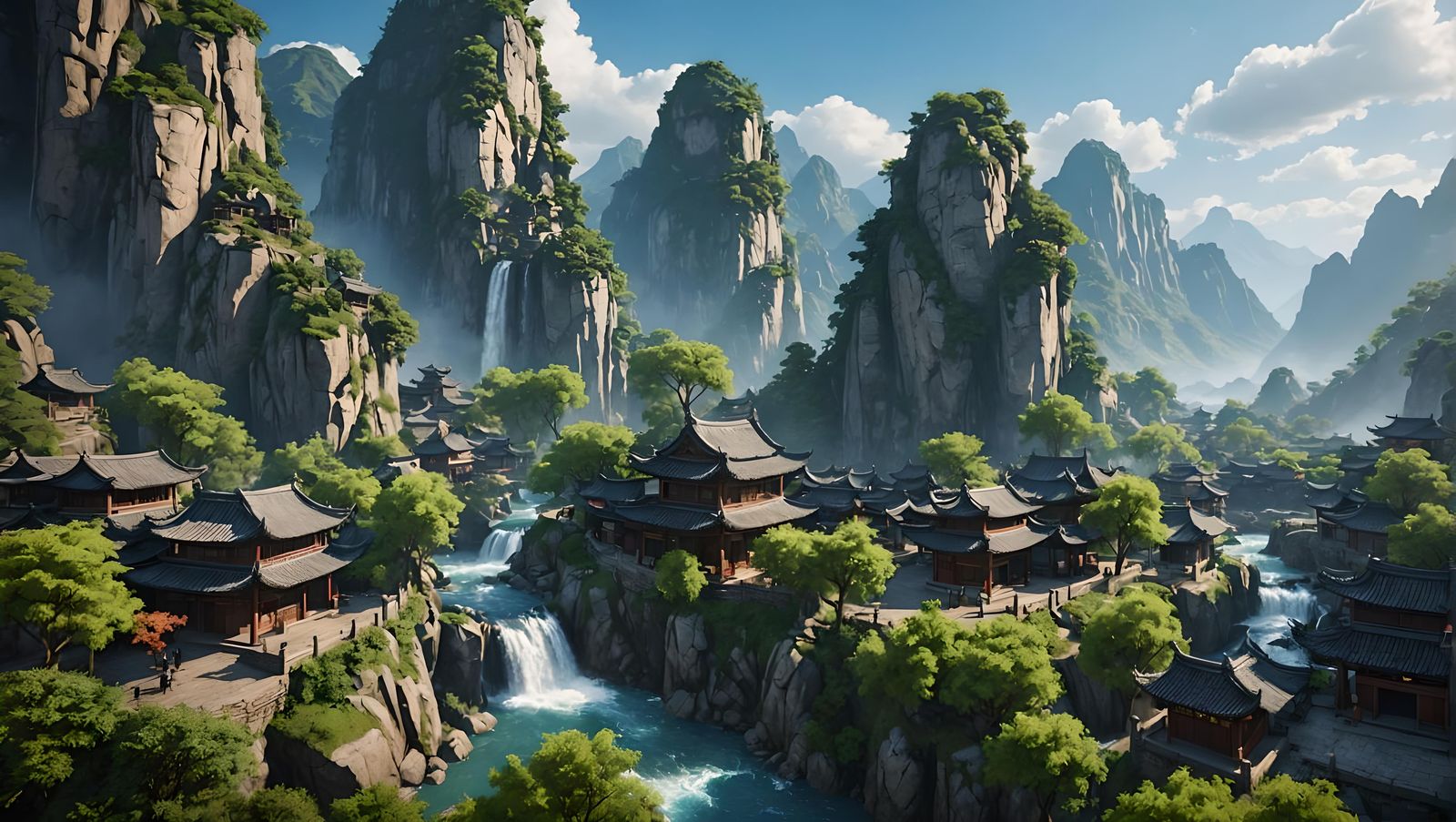 Chinese mountain village