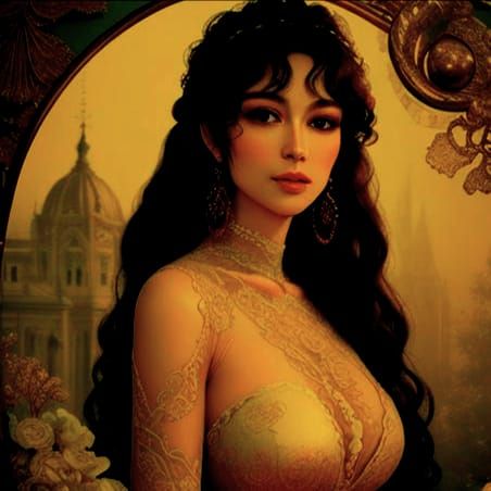 Woman in Lace Clothing with Soft Focus