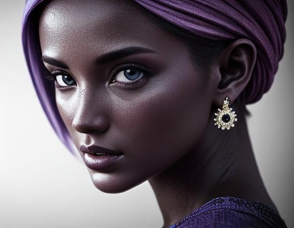 Hyperrealistic Portrait of a Pretty Girl