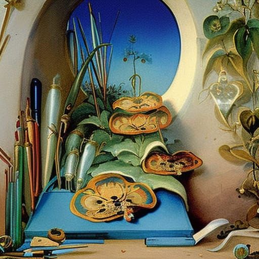 Abstract Fractal in Beatrix Potter Style
