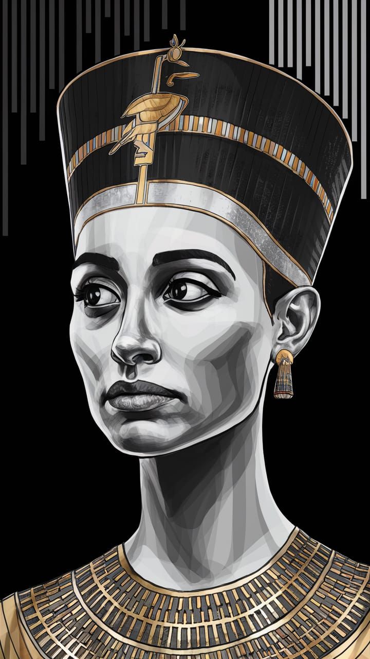 Egyptian Queen in Regal Splendor