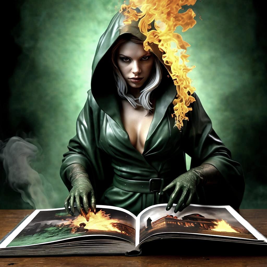 Burning Thief Emerges from 3D Fantasy Map