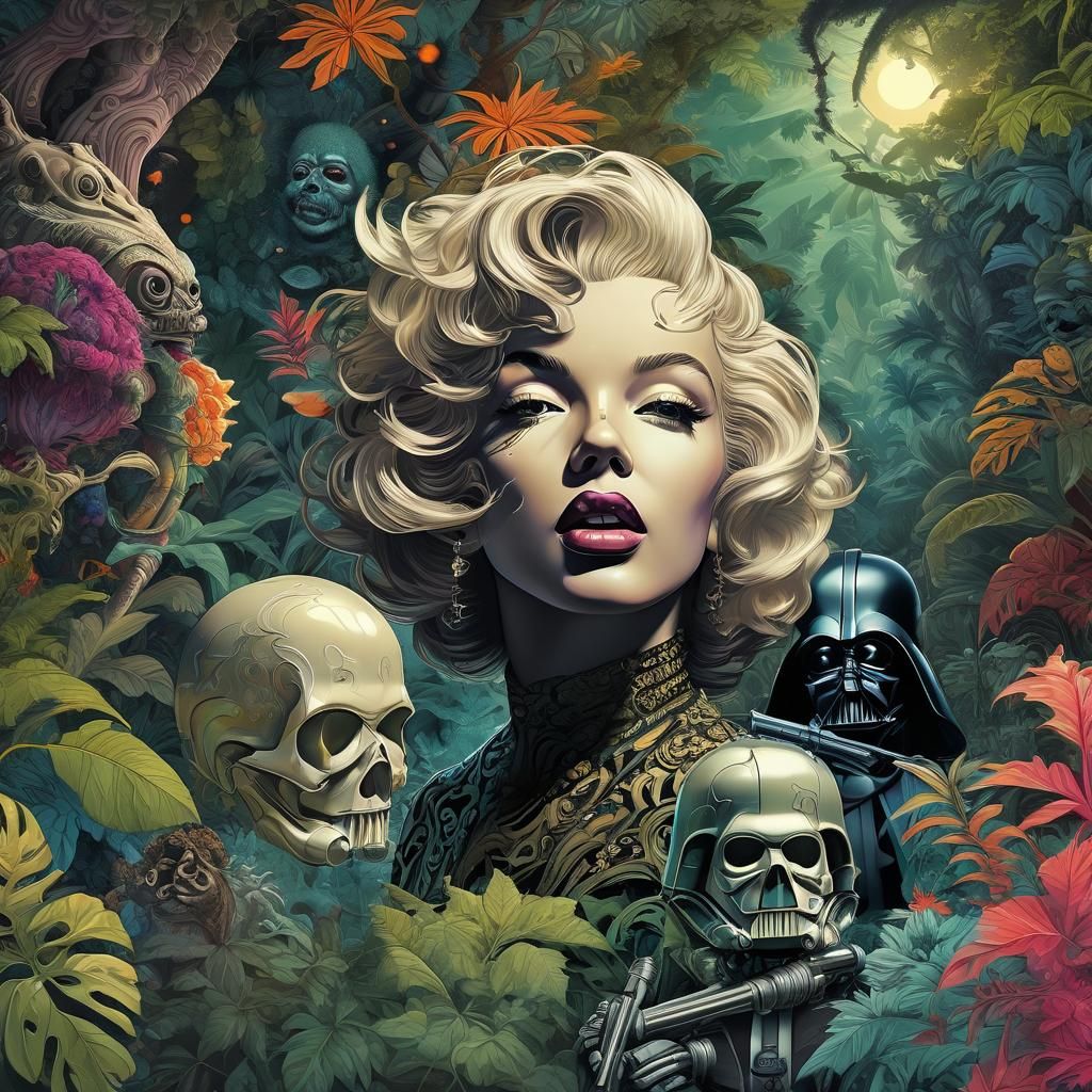 Surreal Jungle Smoke Session in Fractal Style