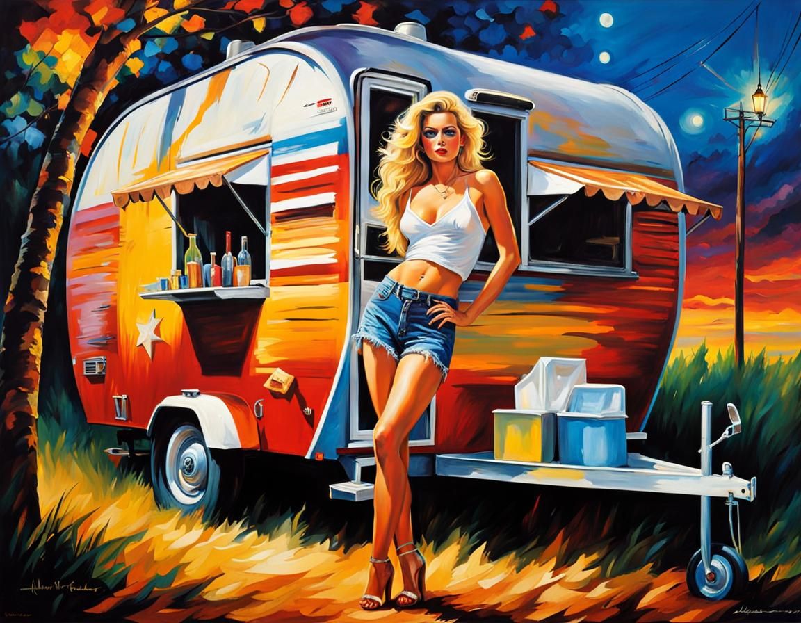 Colorful Gypsy Trailer Park: A Modern Art Masterpiece