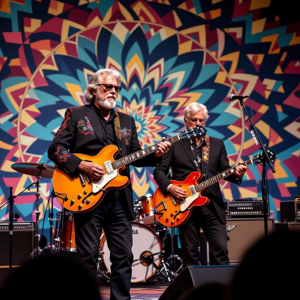 Psychedelic Rockers Play on Vibrant Stage