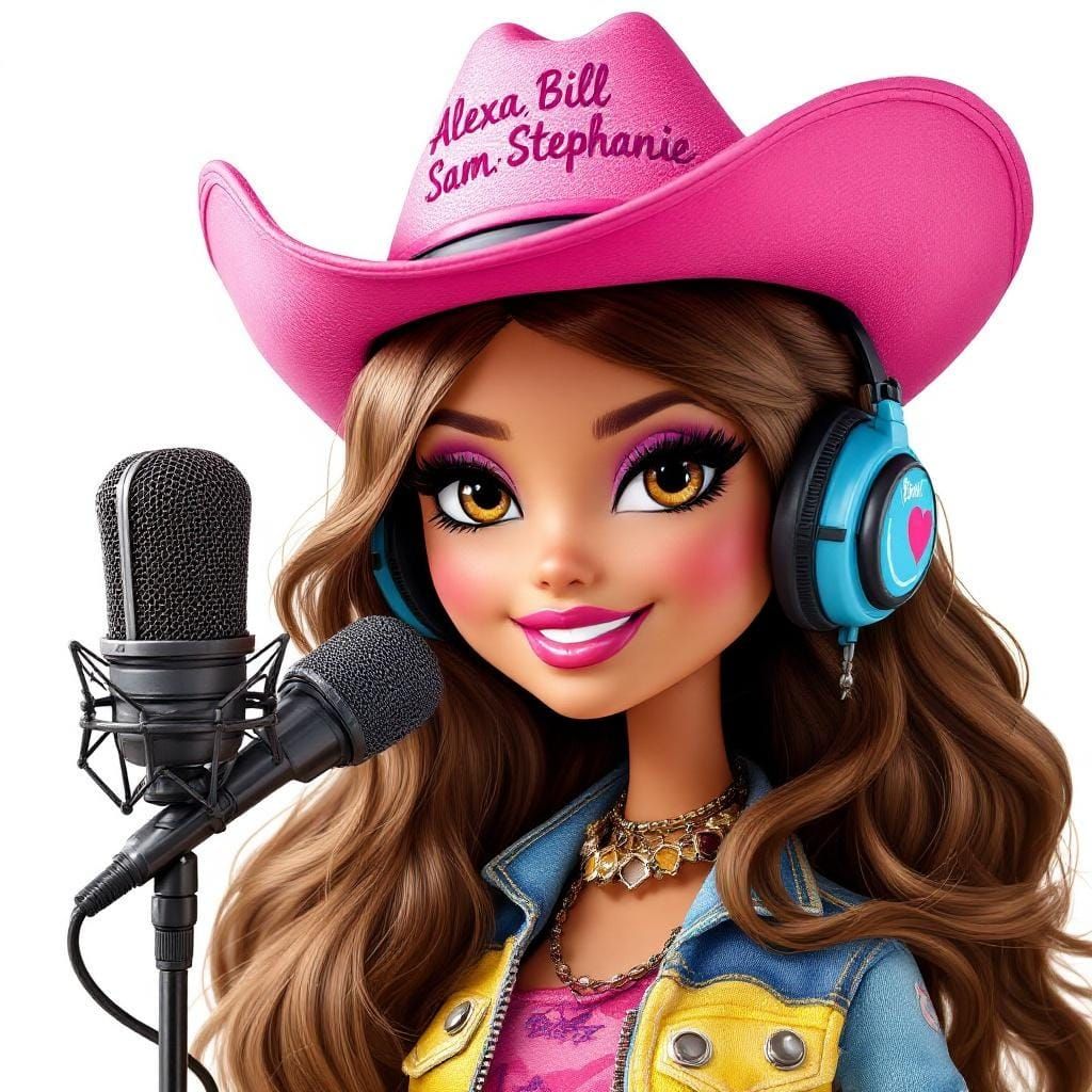 Bratz Doll Podcast in a Stylized Aesthetic