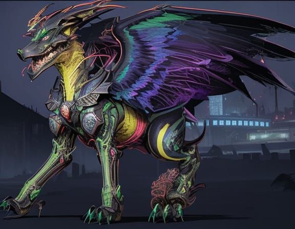 Gothic Dark Fantasy Illustration of Bat Amidst Battle-Ready ...