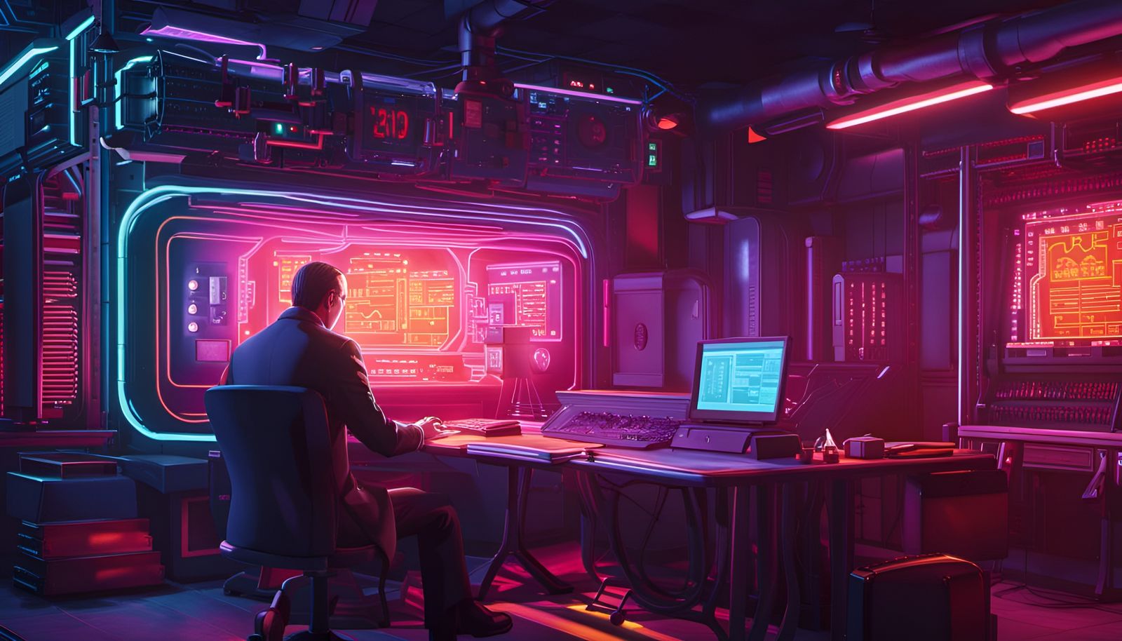 Cyber Spy Receives Message in Film Noir Style