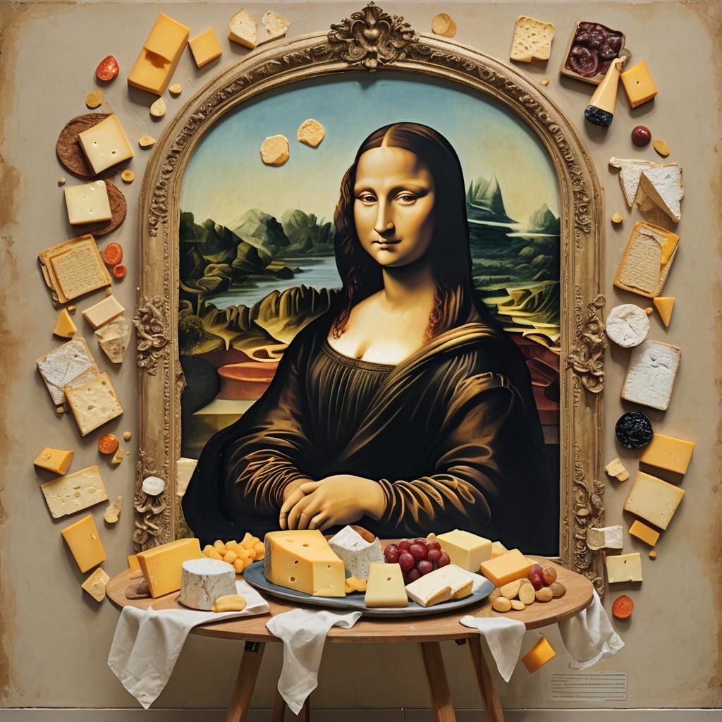 Famous Paintings Reimagined with Cheese in Surreal Art Galle...