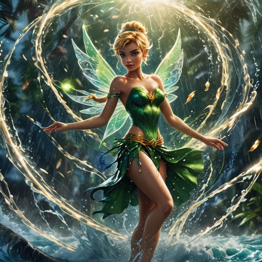 Tinkerbell Controls a Hurricane: Art Nouveau Fantasy
