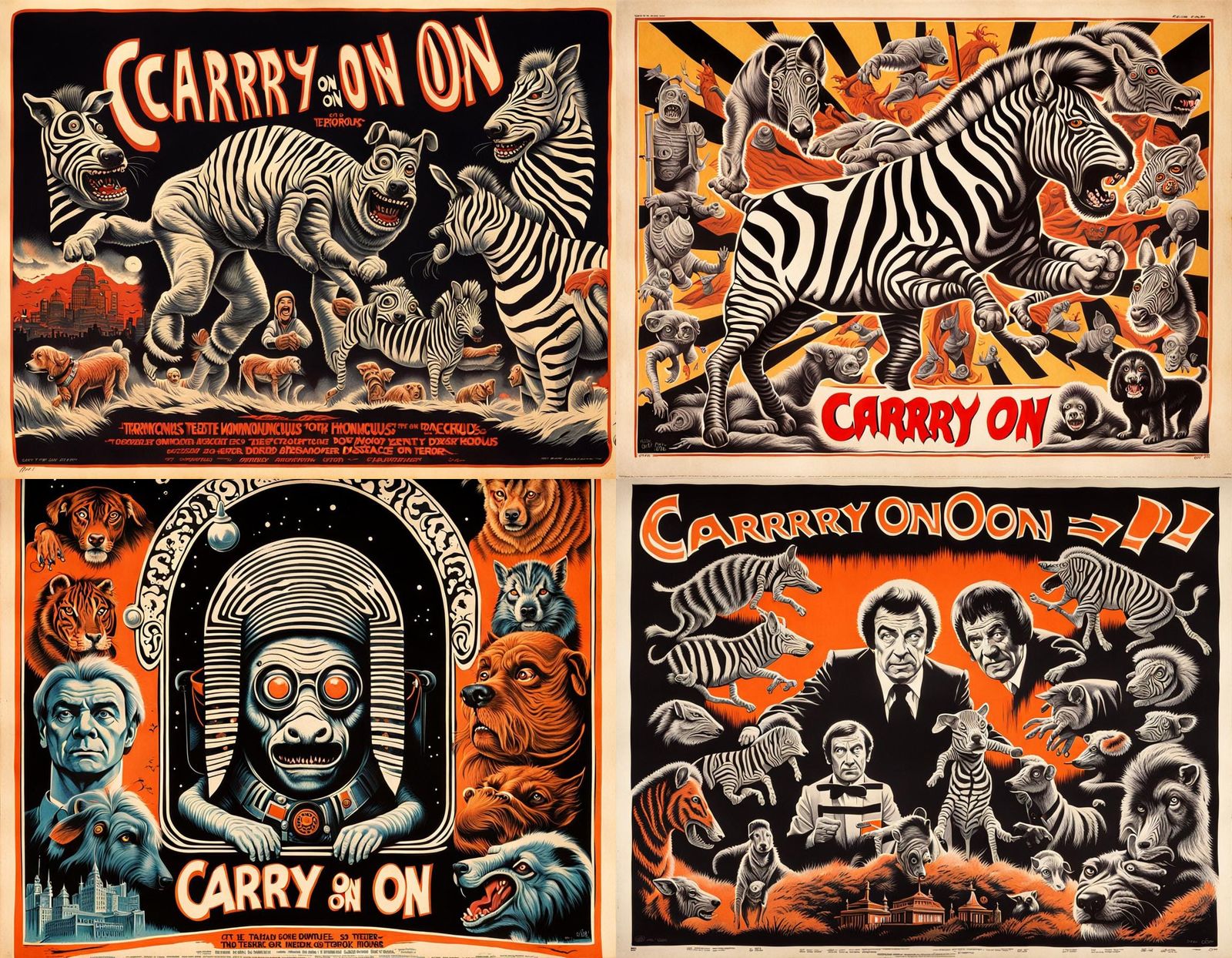 1970s Sci-Fi Horror Comedy Movie Poster