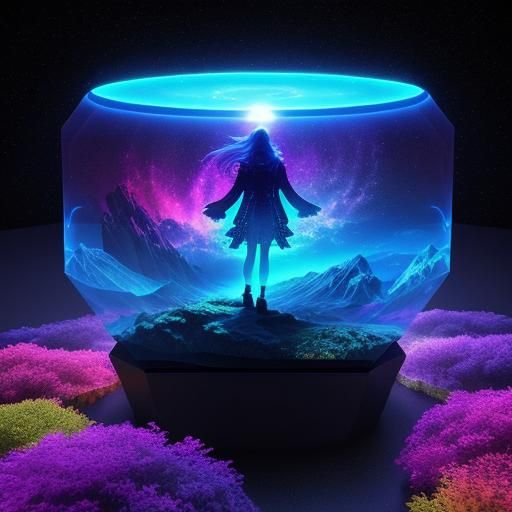 Surreal Holographic Landscapes in 3D