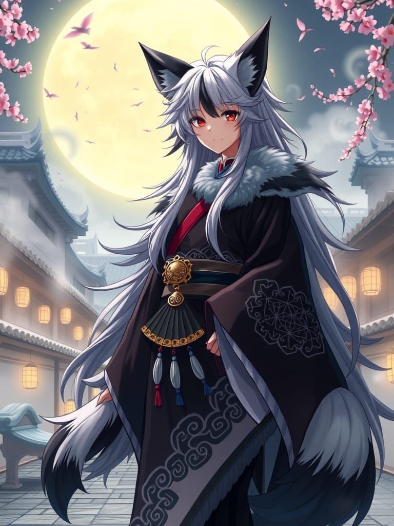 Moonlit Spirit Host with Fox Features