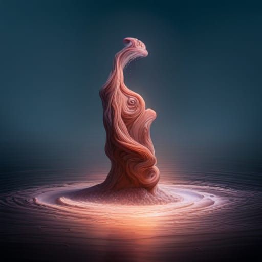 Post-Dystopian Candles in Hyperrealistic Splash Art